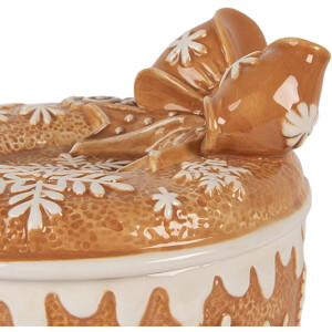 Clayre & Eef Кухонный горшок с крышкой 20x13 см Керамика