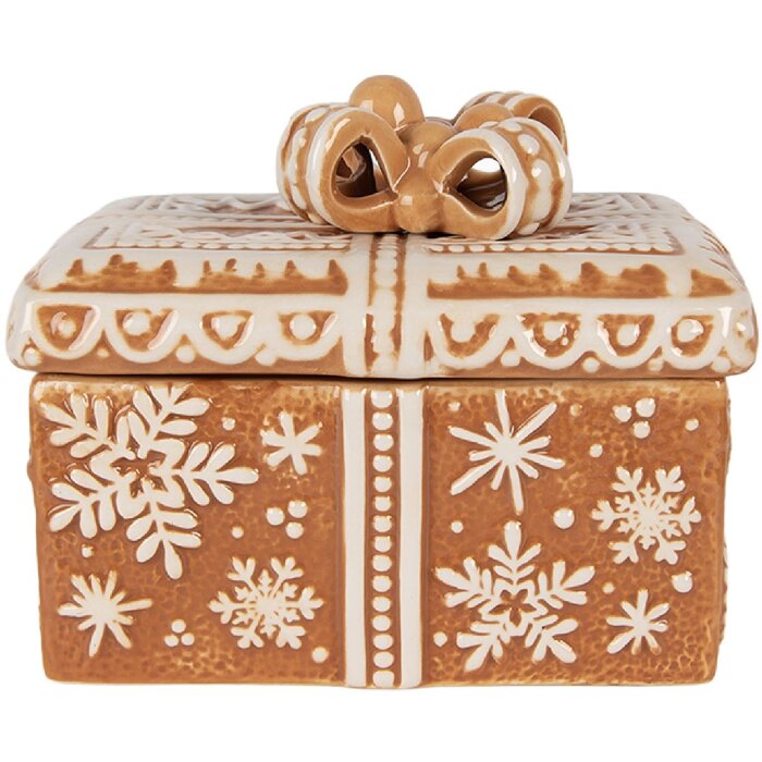 Clayre & Eef Банка для сыпучих продуктов с крышкой 19x13x16 см