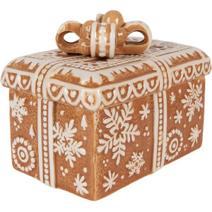 Clayre & Eef Банка для сыпучих продуктов с крышкой 19x13x16 см