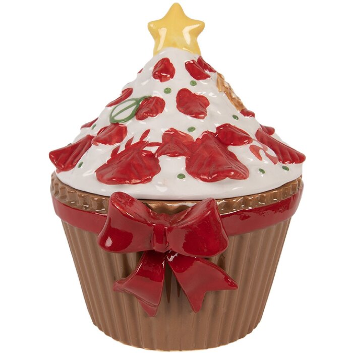 Clayre & Eef Банка для хранения с крышкой 18x16x20 см