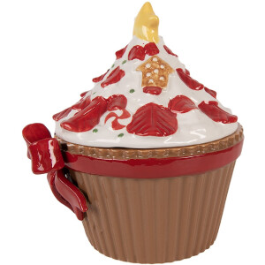 Clayre & Eef Банка для хранения с крышкой 18x16x20 см