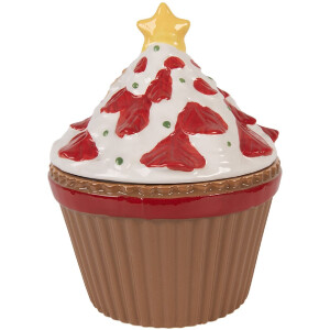 Clayre & Eef Банка для хранения с крышкой 18x16x20 см