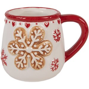 Clayre & Eef Кружка керамическая 375 мл 13x10x10 см