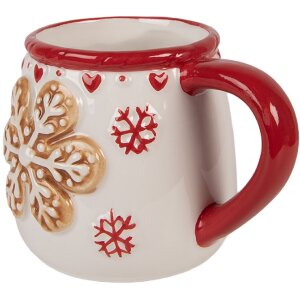 Clayre & Eef Кружка керамическая 375 мл 13x10x10 см