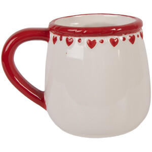 Clayre & Eef Кружка керамическая 375 мл 13x10x10 см