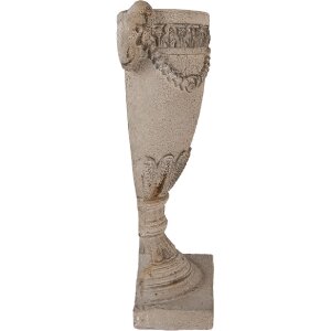 Повісний горщик для квітів Clayre & Eef 29x11x44 см, пісочно-коричневий, вінтажний стиль