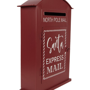 Clayre & Eef 6Y5915 Почтовый ящик 23x8x34 см красный/белый