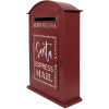 Clayre & Eef 6Y5915 Почтовый ящик 23x8x34 см красный/белый