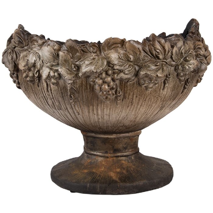 Кашпо з рослинами Clayre & Eef, 54x34x43 см, бежево-коричневе