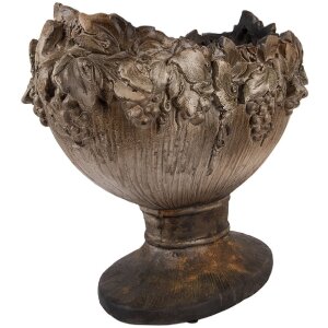 Кашпо з рослинами Clayre & Eef, 54x34x43 см, бежево-коричневе