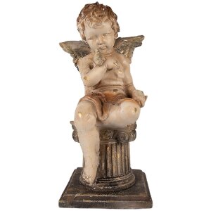 Clayre & Eef Декорація Ангел 30x30x60 см Бежевий
