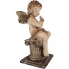 Clayre & Eef Декорація Ангел 30x30x60 см Бежевий