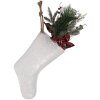 Clayre & Eef Декоративный рождественский носок 25x6x62 см