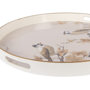 Clayre & Eef Поднос 46x4 см Бежево-Коричневый