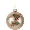 Clayre & Eef Різдвяна куля скляна 8x8 см золотиста