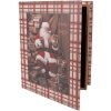 Clayre & Eef 6H2465 Набір коробок у формі книг 3 шт. коричнево-червоний