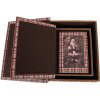 Clayre & Eef 6H2465 Набір коробок у формі книг 3 шт. коричнево-червоний