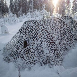 Buteo Photo Gear 3D-листя Маскувальна сітка Камо Сніг 2,4x3 м