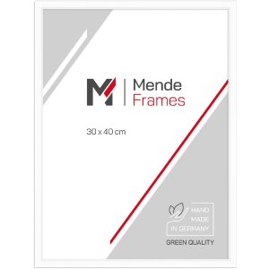 Деревяна фоторамка MendeFrames H011, біла, 20x20 см, з...