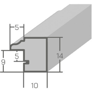 MendeFrames H007 Фоторамка из ореха с золотой кромкой