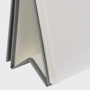 Альбом спіральний OLIVER, сірий, 13x19 см, 20 сторінок, з клейовими вкладками