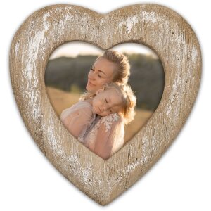 ZEP Деревяна фоторамка "Любов" Серце 10x10 см