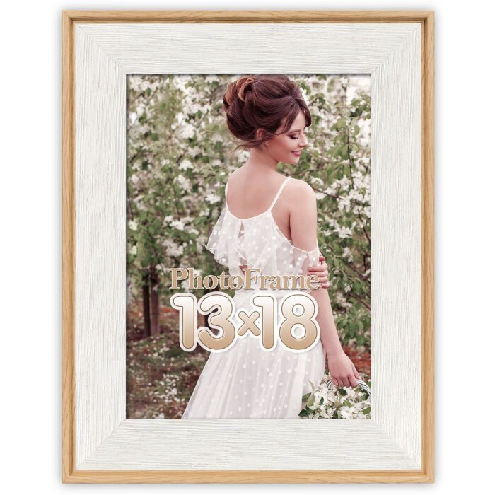 Фоторамка SIENA з PS, 13x18 см, білий колір