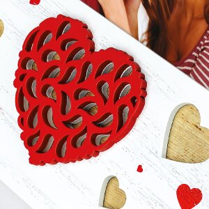 Фоторамка Paula 10x15 см Серця WH2646