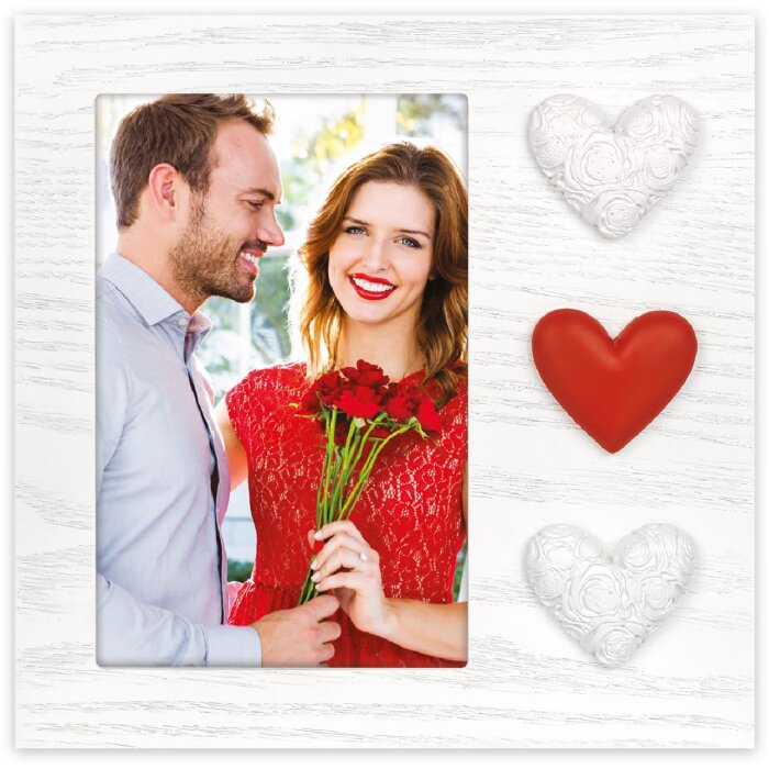 ZEP Деревяна фоторамка Adele 10x15 см Серця WH3646