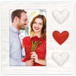 ZEP Деревяна фоторамка Adele 10x15 см Серця WH3646