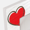 Деревяна фоторамка Zoe 10x15 см Серця WH4846