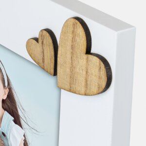 Деревяна фоторамка Lorenzo "Папа" 10x15 см, біла