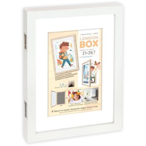 Дерев’яна рама для зображень London Білий, формат DIN A4, для стояння на столі