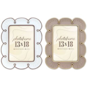 ZEP Фоторамка Nuvola 10x15/13x18 Коричнева/Біла Квіткова форма