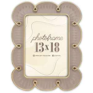 ZEP Фоторамка Nuvola 10x15/13x18 Коричнева/Біла Квіткова форма
