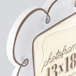 ZEP Фоторамка Nuvola 10x15/13x18 Коричнева/Біла Квіткова форма