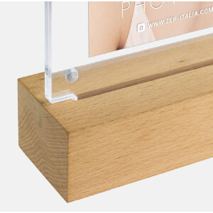 Акриловий фоторамок "Нью-Йорк" з LED-освітленням, деревяний підставок, 10x15 см або 13x18 см