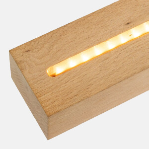 Акриловий фоторамок "Нью-Йорк" з LED-освітленням, деревяний підставок, 10x15 см або 13x18 см