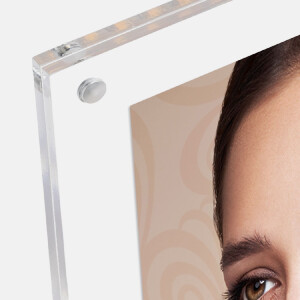 Акриловий фоторамок "Нью-Йорк" з LED-освітленням, деревяний підставок, 10x15 см або 13x18 см