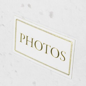 ZEP Fotoalbum Sophie Reispapier Weiß oder Schwarz 24x24 32x32 cm Goldprägung