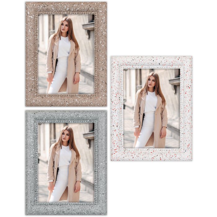 ZEP Фоторамка Pollock Терраццо Білий Сірий Коричневий 10x15 13x18 15x20 см