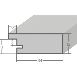Зеркало на стіну MendeFrames H14E з темним деревом коріння 50x65 см