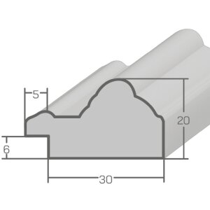 Зеркало настінне MendeFrames H015 з деревяною рамою та золотою каймою — антик-дизайн, різні розміри