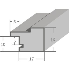 MendeFrames H025 Дерев’яна рамка з дуба 20x60 см з антибліковим склом