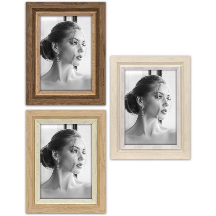 ZEP Фоторамка Sydney коричневий/натуральний/білий 10x15/13x18/15x20 см зі склом
