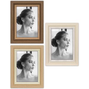 ZEP Фоторамка Sydney коричневий/натуральний/білий 10x15/13x18/15x20 см зі склом