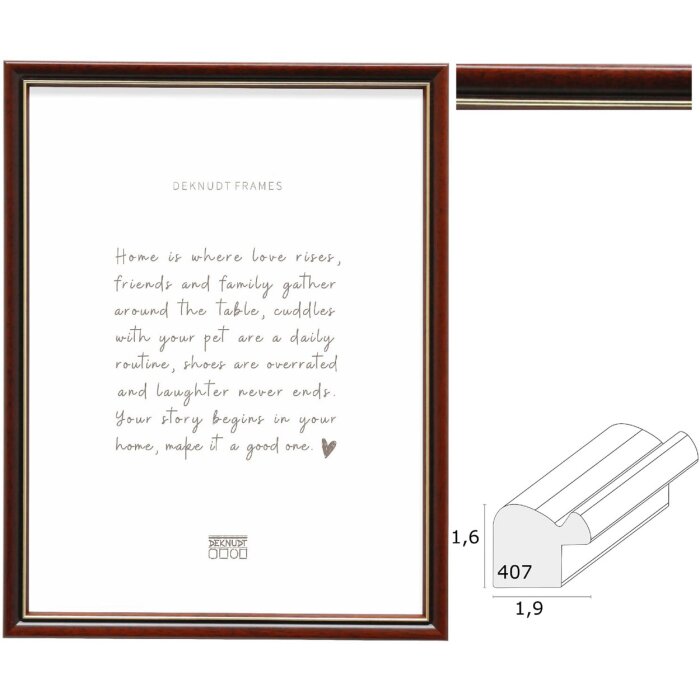 Deknudt S407H2 Коричневая фоторамка из дерева 10x15-30x40 см