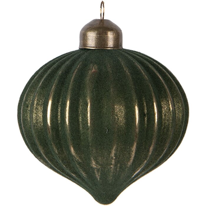 Кулька до новорічної ялинки Clayre & Eef Ø 8x9 см Зелена
