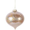 Clayre & Eef Різдвяна куля скляна Ø10 см Бежева
