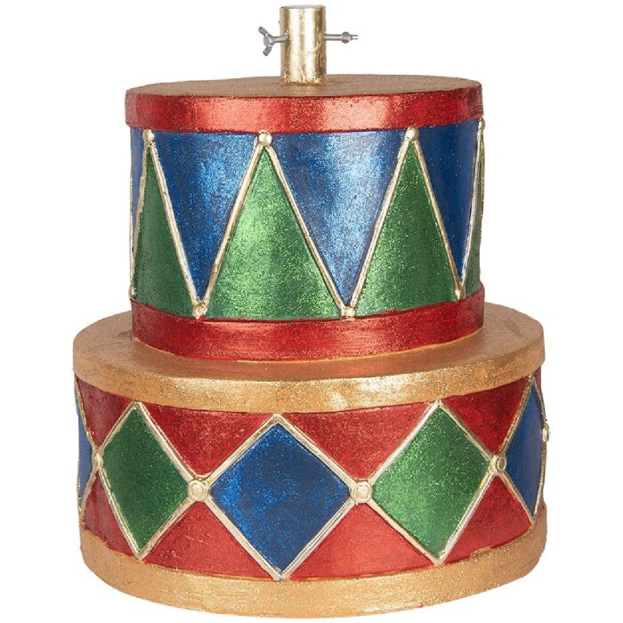 Clayre & Eef Підставка для ялинки Ø 40x46 см блакитно-зелена